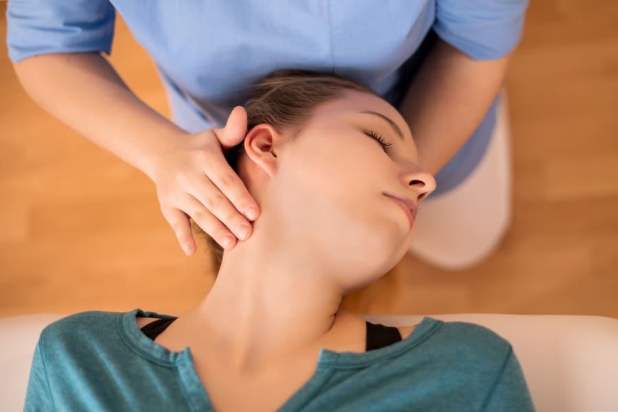 Doctor supporting a patient